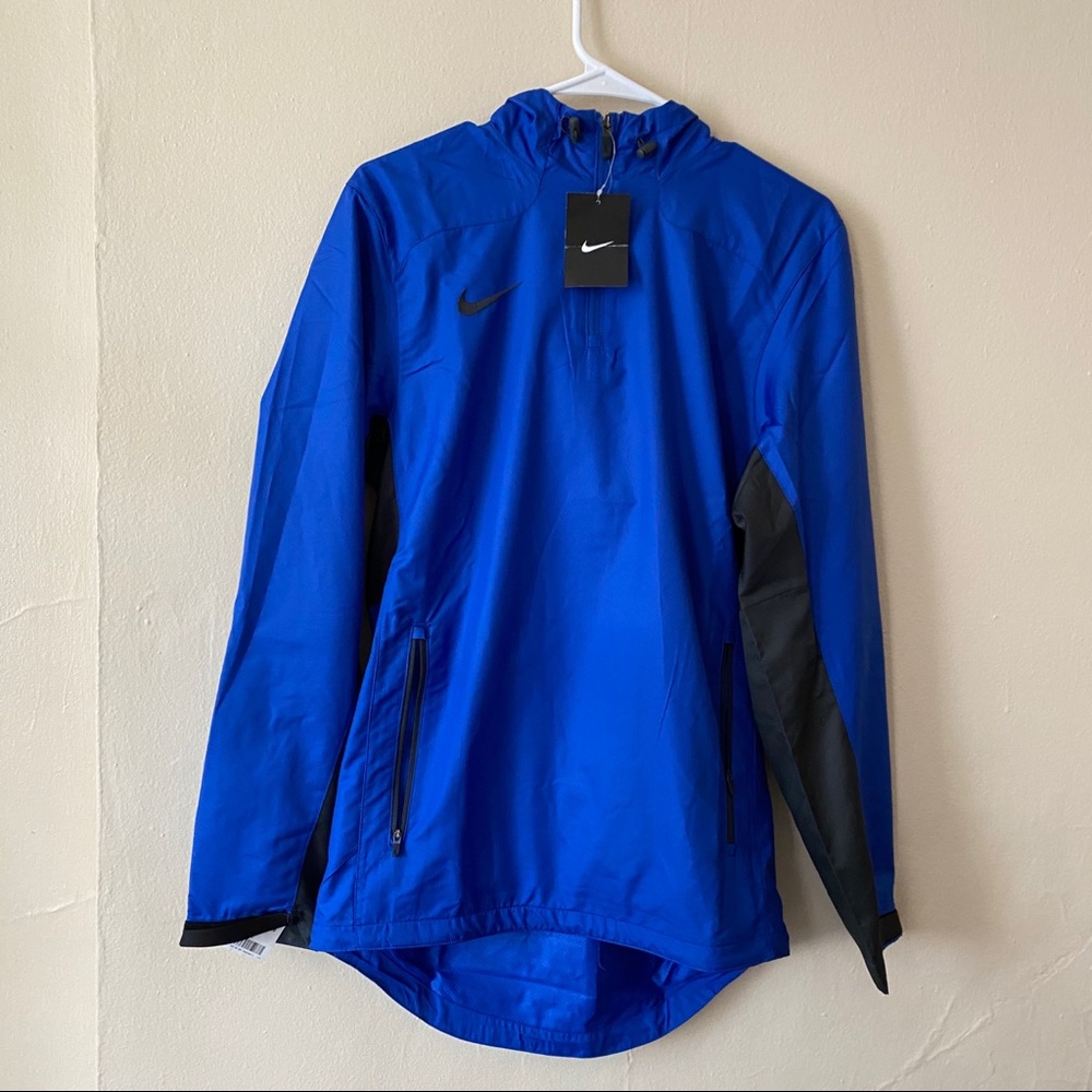 NKE Hoodie rain workout NWT blue